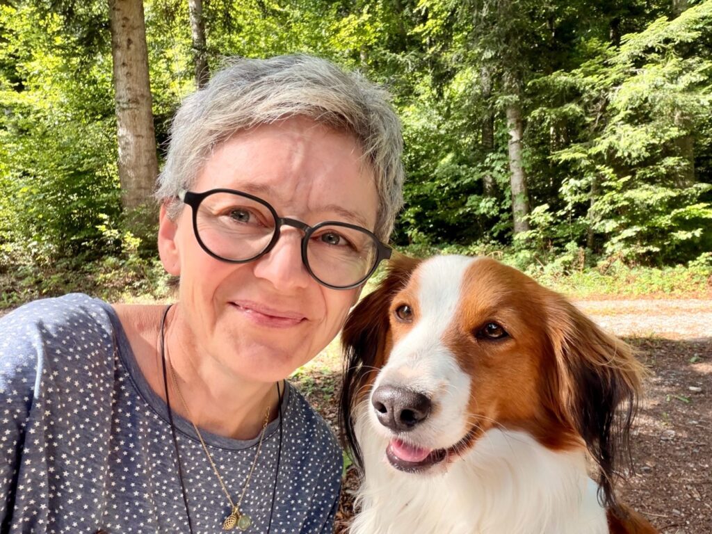 Frau mit Hund